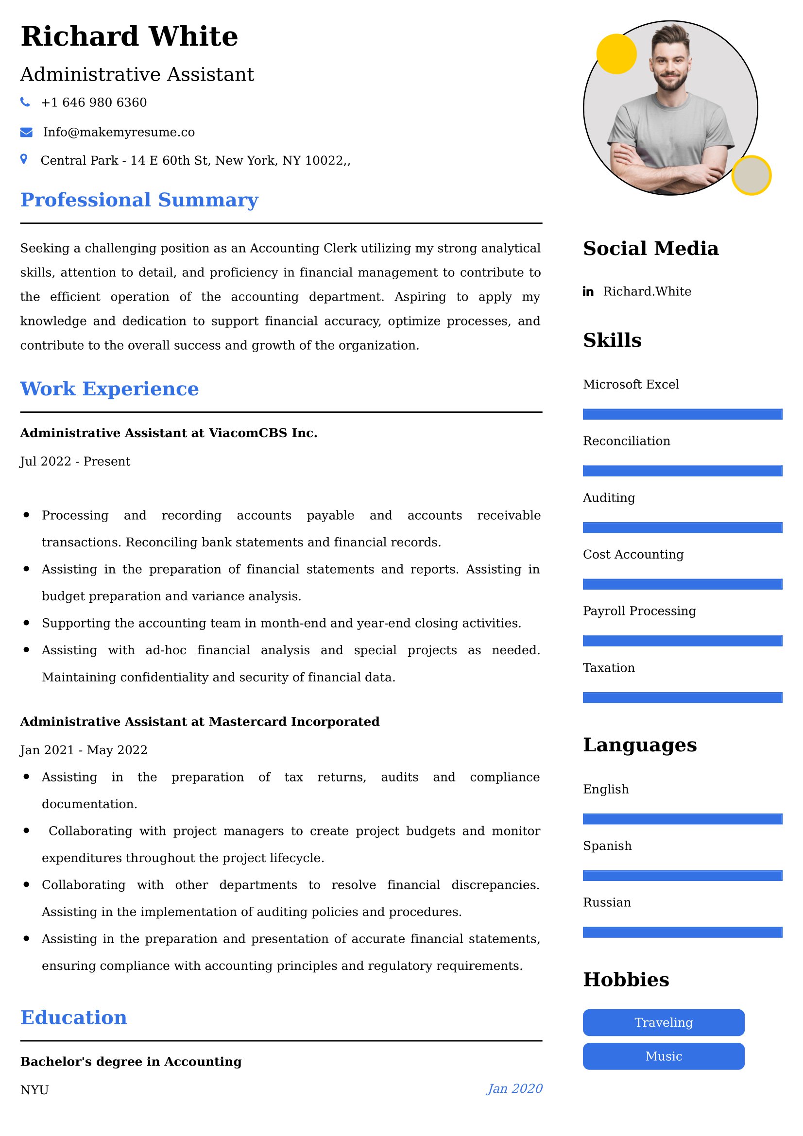 Administrative Assistant Resume Examples for UK Jobs - Tips and Guide