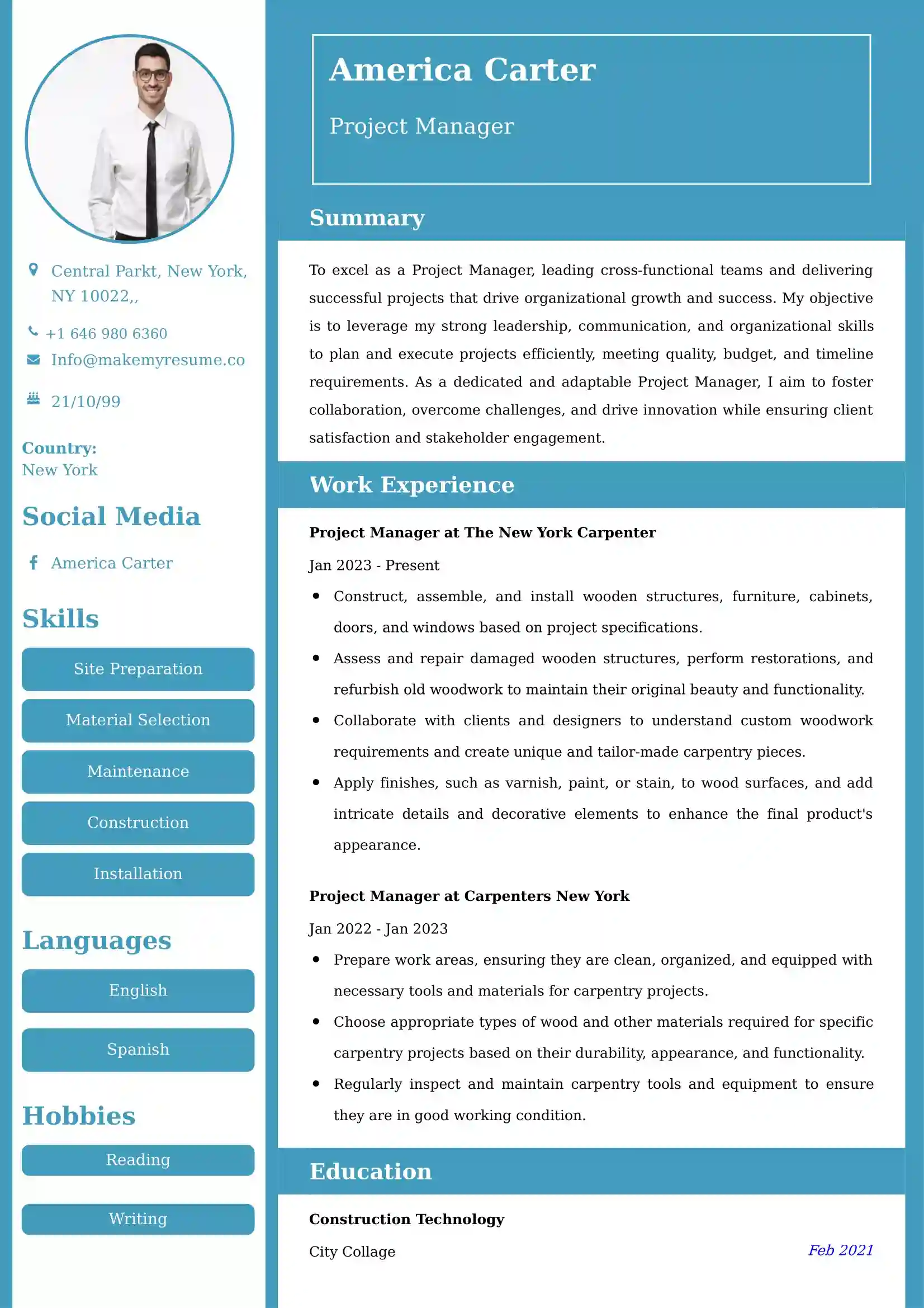 Project Manager Resume Examples for UK Jobs - Tips and Guide